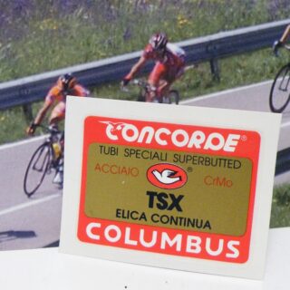 Concorde Columbus TSX frame tube sticker-decal
