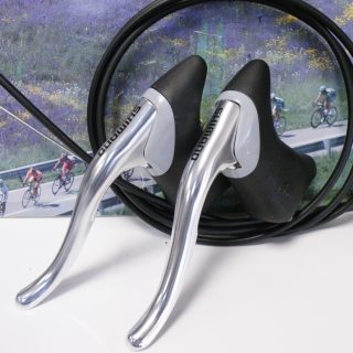 Shimano aero brake levers with cable set