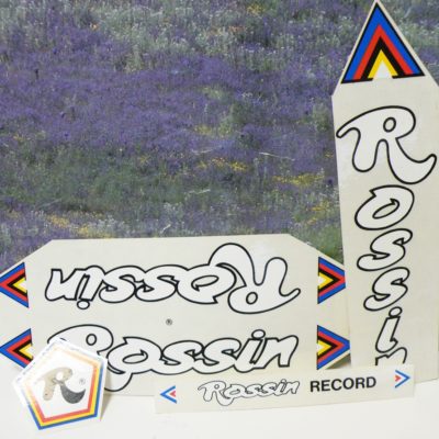 Rossin Record white stickers