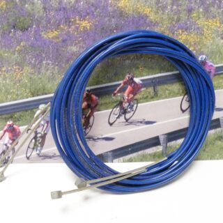 Clarks shift cables for downtube shifters,bleu coated,1980's